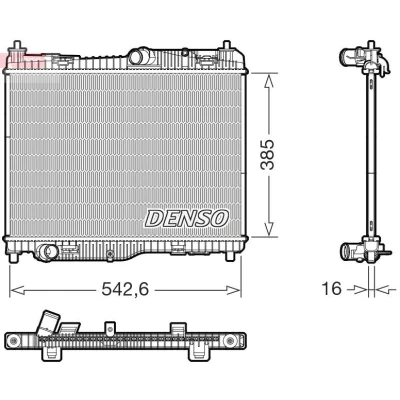 Imagen de Radiador, refrigeración del motor DENSO DRM10123