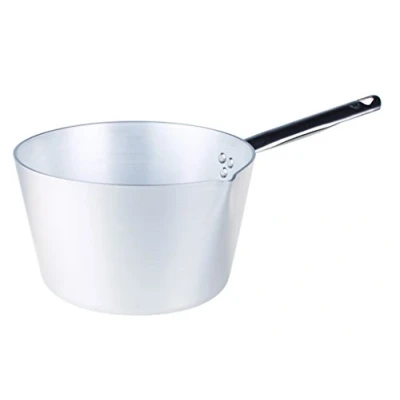 Imagen de Pentole Agnelli ALMA10914 Cacerola cónica con Mango de Acero, Aluminio Profesional 3 mm, 14 cm