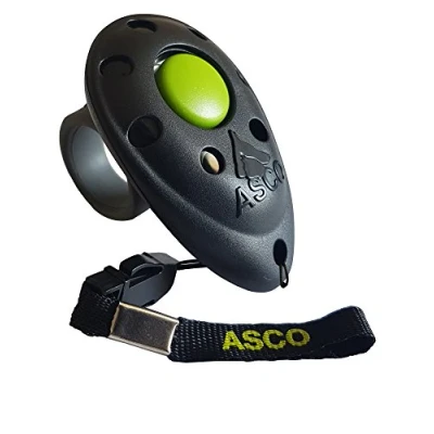 Imagen de clicker premium de Asco para el adiestramiento perros, gatos o caballos, profesional entrenamiento