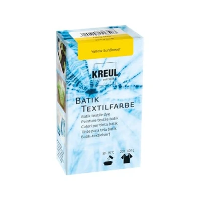 Imagen de KREUL 98522 Colorante Amarillo Girasol, 70 g, Color en Polvo para Batik y teñido de Textiles, Yellow, Standard