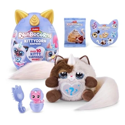 Imagen de Kittycorn Surprise Serie 3 de ZURU, Juguete Peluche, Peluche Coleccionable, Slime, Huevos Sorpresa para niñas (21.5 cm), (Himalayan Cat)