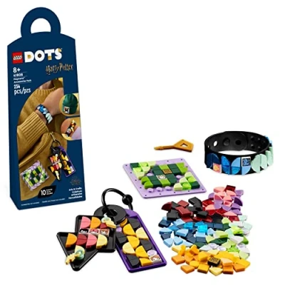 Imagen de LEGO 41808 Dots Pack de Accesorios: Hogwarts, Regalo Harry Potter, Manualidades para Niños, Pulsera Personalizable, Parches y Etiqueta la Mochila