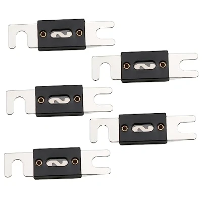 Imagen de SIGANDG Fusibles ANL niquelados de 40 amperios para sistema audio y video del automóvil (5 pcs)