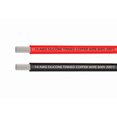 Imagen de Tuofeng 2.0 mm² cable 3 metros [1.5 m negros y 1.5 rojos] 14 AWG especificaciones de alambre silicio para conectar el cobre recubierto estaño flexible