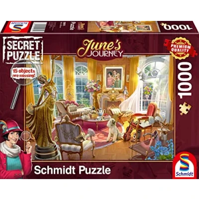 Imagen de Schmidt Spiele 59975 Junes Journey Salon Des Orquídeas Puzzle (1000 Piezas), Multicolor, Talla única