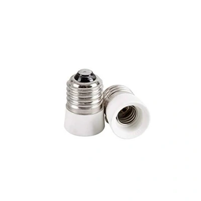 Imagen de Mextronic Adaptador de casquillo lámpara: cerámica E27 a E14 para bombillas LED, halógenas, CFL (2 unidades)