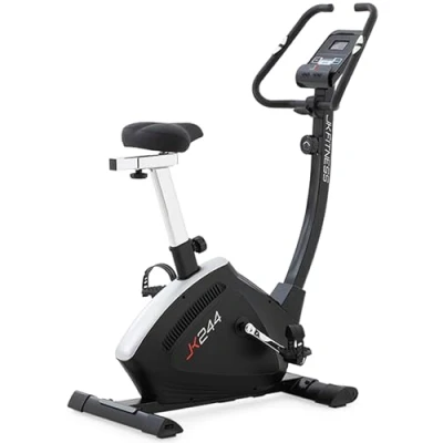 Imagen de JK Fitness Bicicleta estática magnética 244 Volante de inercia 9 kg 8 niveles resistencia Bike con App Zwift y Kinomap Sillín ergonómico ajustable Pedales antideslizantes