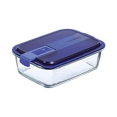 Imagen de Luminarc Easy Box Recipiente Rectangular Hermético Vidrio 21,5x15,5x7cm 122cl Transparente