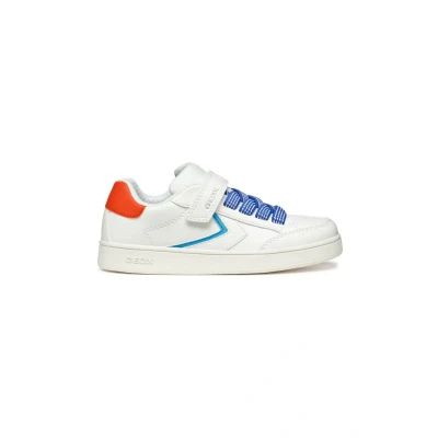Imagen de Geox Eclyper Zapatillas para niños, Talla: 25, White blue Zapatos