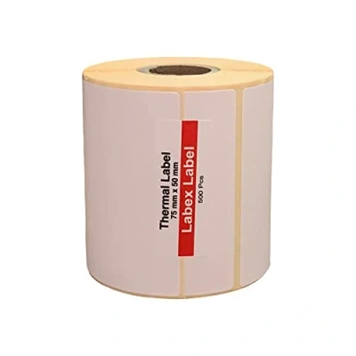 Imagen de Labex Label etiquetas termicas 75x50 mm adhesivas 1 Rollo: 500 piezas de para impresora térmica zebra/etiquetas codigo barras/etiquetas envio