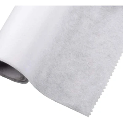 Imagen de Entretela termoadhesiva planchable, peso pesado, 75 cm de ancho, 1 metro, blanco (no tejido)