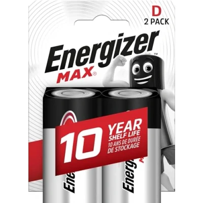 Imagen de Energizer Alkaline MAX Pack de 2 pilas Alcalinas D
