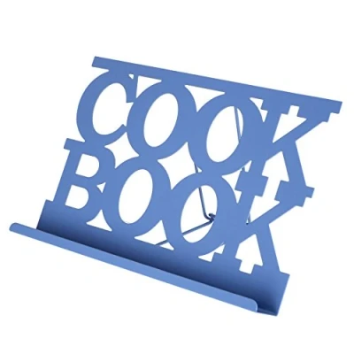 Imagen de Premier Housewares Atril para Libro de Cocina esmaltado, Black Parent, Metal, Azul, 18 x 30 cm