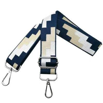 Imagen de Correa para Bolsos de Mujer Ajustable, Bandolera con Mosquetón Plateado 3.8cm Anchura, Hombro Reemplazo Crossbody Accesorios, Azul, J3