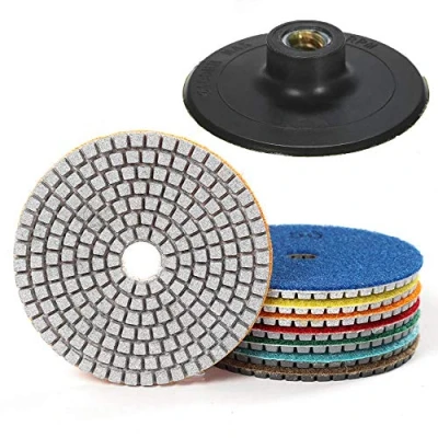 Imagen de 7 Piezas 3 Pulgadas Diamond Polishing Pad Húmedo para Pulidor de Piedra Mojada Pulidora Diamante Accesorios