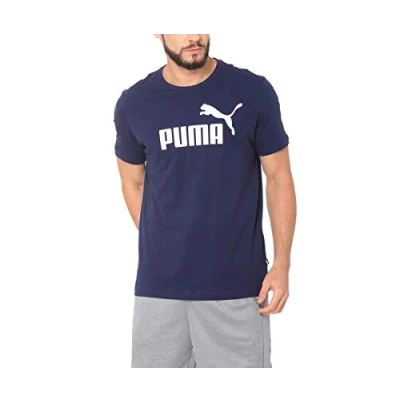 Imagen de Puma Essentials SS M tee Camiseta de Manga Corta, Hombre, Azul (Peacoat), S
