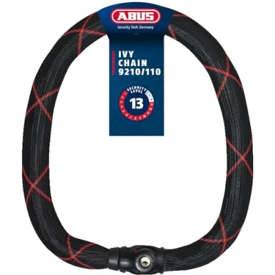 Imagen de ABUS 88692 Candado de cadena, negro, 110 cm