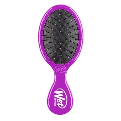 Imagen de Wet Brush Cepillo de pelo Squirt Detangler con cerdas suaves IntelliFlex, Mini desenredante viaje (Voilet)