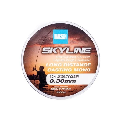Imagen de Nash TT Highline Mono Clear Línea Nylon 12lb/0.30mm (1000m) Monofilamento