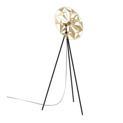 Imagen de EGLO Lámpara de pie Castanuelo, negro/oro