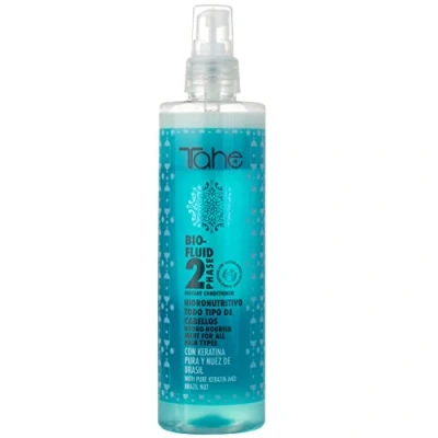 Imagen de Tahe Bio Fluid Acondicionador Hidronutritivo 2 Phase para Todo Tipo de Cabellos con Activos Hidratantes y Restructurantes, 300 ml
