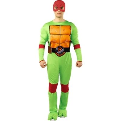 Imagen de Funidelia Disfraz de Raphael Las Tortugas Ninja para hombre &amp; Dibujos Animados adultos y divertidos accesorios Fiestas, Carnaval Halloween Talla S