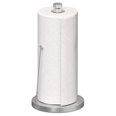 Imagen de stardis Portarrollos de Cocina Simply Acero Inoxidable Mate Cepillado Soporte Rollo Estable y Duradero Papel (Acero Inoxidable)