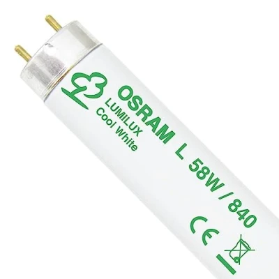 Imagen de Osram L58W/840 Lámpara (58W, G13, 5200 lm, A, 50 Hz, 150 cm) Color blanco