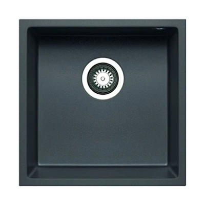 Imagen de Pyramis Tetragon 1B Platillo para fregadero Pyragranite, Gris, 070066411