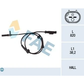 Imagen de Sensor, revoluciones de rueda FAE 78050