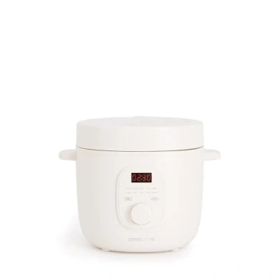 Imagen de CREATE/RICE COOKER/Arrocera Eléctrica de 2L Blanco Roto/Programable hasta 24h, prepara tartas, guisos o sopas, función mantener el calor, 400W