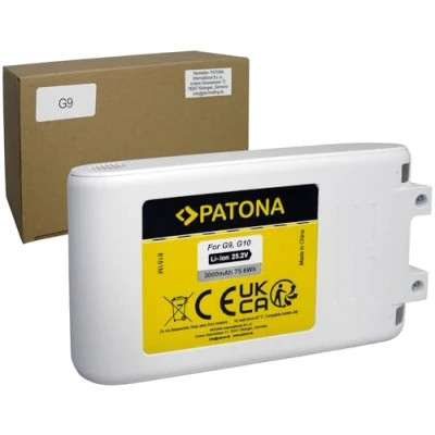 Imagen de PATONA Batería de Repuesto para Xiaomi BHR4307GL, BHR4368GL, G9 / G10, G10 Plus, 25,2V 3000mAh Li Ion, Compatible con Dreame R10 VTV22B, T10/ P2010, T20, T20 Pro