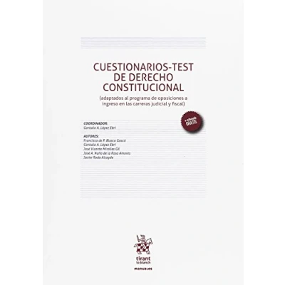 Imagen de Cuestionarios Test de Derecho Constitucional (Manuales Constitucional)