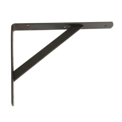 Imagen de Amig Soporte para Estanterías de Pared Escuadra Ángulo Estantes Acero Color Negro Medida 250x200 mm Peso Máx. Recomendado 330 Kg