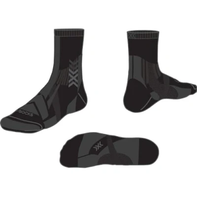 Imagen de X Socks Hike Expert Silver Crew, Calcetines, Unisex adulto, Black/Charcoal, 39 41