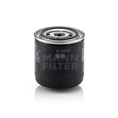 Imagen de MANN FILTER W 920/6 Filtro de aceite 3/4 16 UNF con válvula bloqueo retorno enroscable JEEP: Cherokee II, WRANGLER 2, Grand I