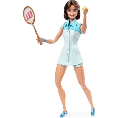 Imagen de Barbie Colección Mujeres Que inspiran, muñeca BillIie Jean King, Multicolor (Mattel GHT85)