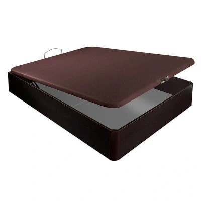 Imagen de Aznar Canapé abatible Madera chep 3D Transpirable Altura 32 cm Wengue, 160x200