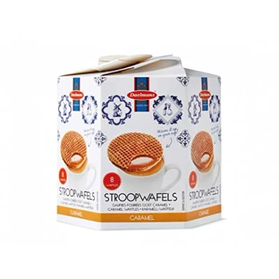 Imagen de Daelmans Caramel Stroopwafels (galletas rellenas de caramelo) 8 por paquete 230 gr