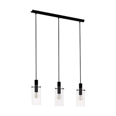 Imagen de Eglo Montefino, Lámpara de techo, acero, 60 W, color negro