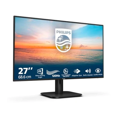 Imagen de Philips 27E1N1200A Monitor Full HD de 27 Pulgadas, 120 Hz, Adaptive Sync., Altavoces (1920x1080, 1x D Sub, HDMI 1.4, DisplayPort 1.2) Negro