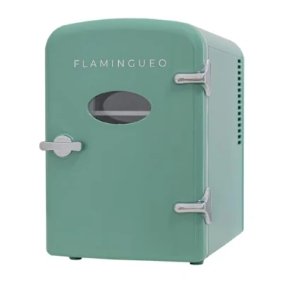 Imagen de Flamingueo Nevera Pequeña Mini 4L, Frigorifico 12V/220V, Skincare, Función Frío y Calor, Maquillaje, Cosmeticos