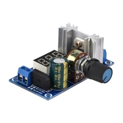 Imagen de KSTE LM317 Regulador de Voltaje Ajustable, tensión Ajustable Display Junta Fuente alimentación Digital