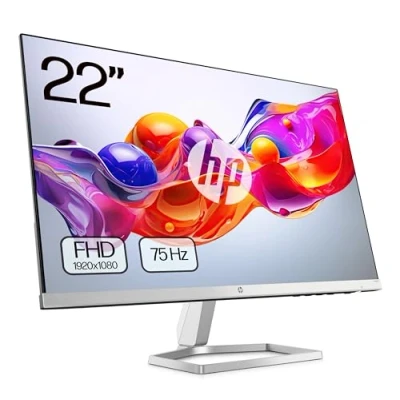 Imagen de Monitor HP M22f, 21.5&quot;, 2K, 5 ms, 50/60 Hz, 1 VGA, HDMI 1.4, Negro y Plata