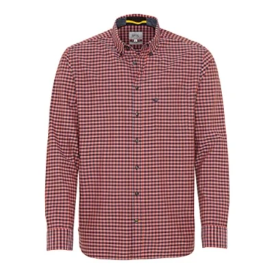 Imagen de camel active 409111/6s11 Camisa, Color Naranja y Rojo, M Hombres