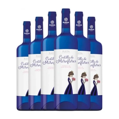 Imagen de Valdespino Castillo de Miraflores Semidulce Verdejo Semi Seco Dulce Rueda 75 cl Vino blanco (Caja 6 Botellas cl)