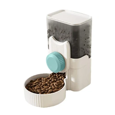 Imagen de Dispensador automático de Alimentos para Conejos, 1000 ml Animales domésticos pequeños, Hurones, Gatos, pájaros