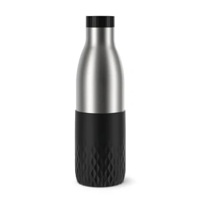 Imagen de Botella TEFAL BLUDROP 0,7L: Acero Inoxidable Reutilizable, Funda de Silicona Ergonómica, Sistema Quick Press, Apta para Lavavajillas, Hermética. Mantiene Bebidas Calientes 12h y Frías 24h N3111110