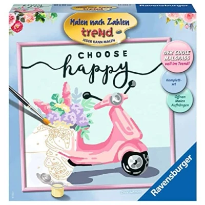 Imagen de Ravensburger Pintura por números 20068 Choose Happy a partir de 12 años