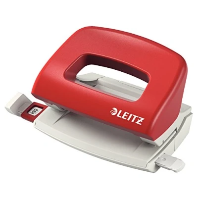 Imagen de Leitz 50580025 10hojas Rojo Perforador de papel (10 hojas, Rojo, Metal, 1 mm, 5,5 160 g)